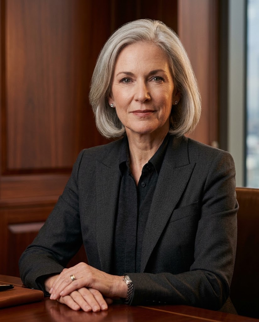 Charcoal Boardroom Studio Portrait